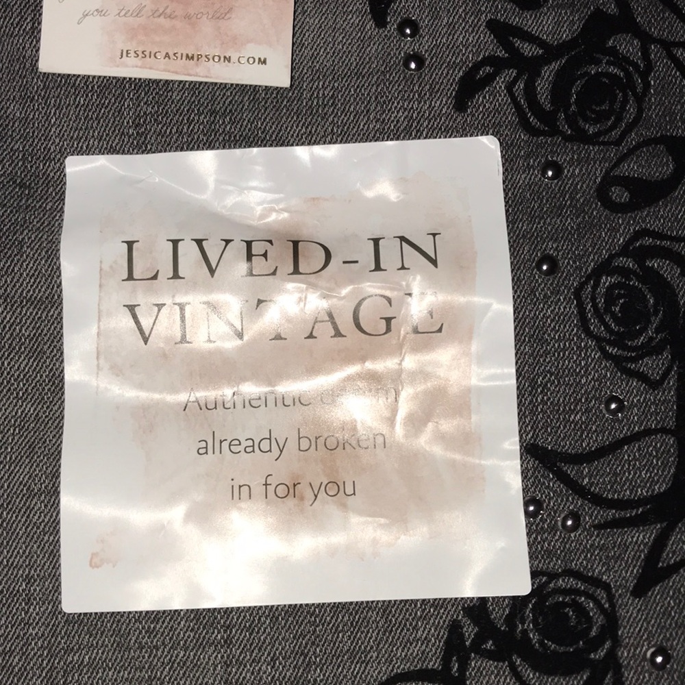 SOLD- NWT Jessica Simpson Black Destructed Jeans - Picture 8 of 8